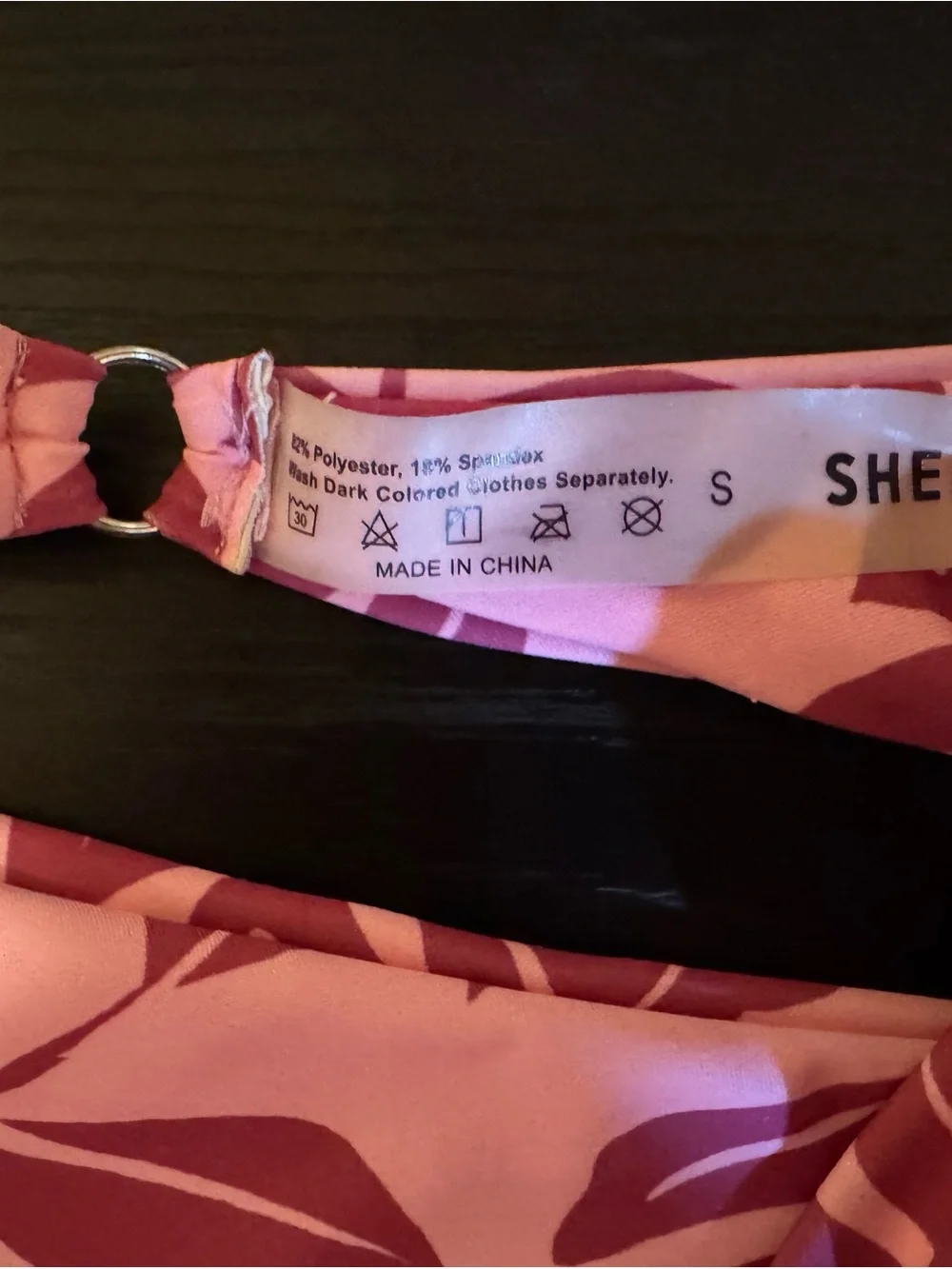 SHEIN Pink Floral Print Bikini Bottoms